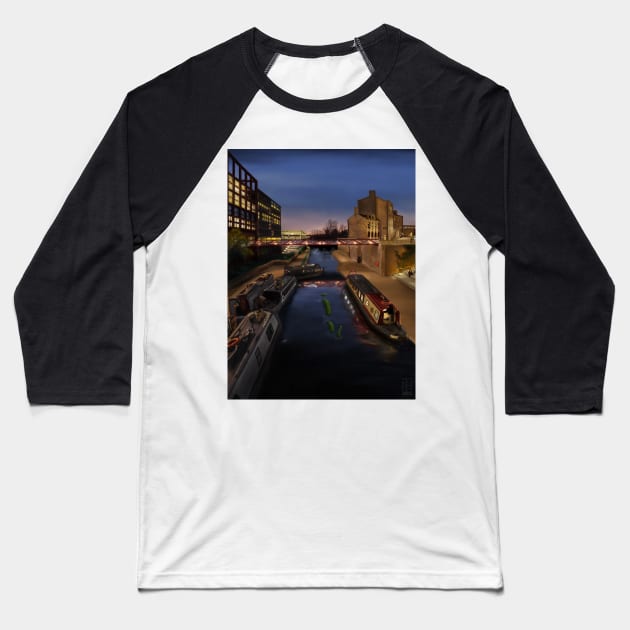 Loch Ness at the canal Baseball T-Shirt by rene-robinson3